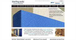 Desktop Screenshot of bluefrogaudio.co.uk